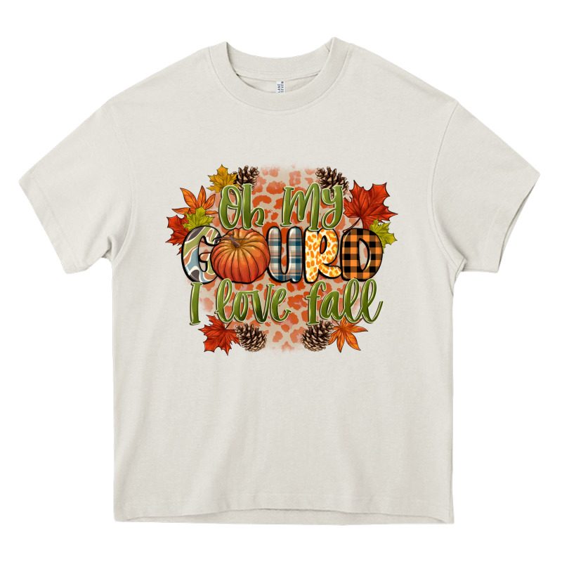 Oh My Gourd I Love Fall Heavy Core Tee by CowGirlArtShop | Teevron