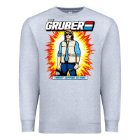 Heather Grey macgruber action figure Premium Sweatshirt - linhVisuals