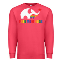 Cardinal free mom hugs pride elephant rainbow Premium Sweatshirt - linhVisuals