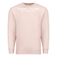 Pale Pink trent crimm the independent Premium Sweatshirt - linhVisuals