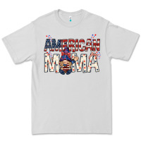 Dove Grey American mama with gnome mothers day Premium Tee - HowdyJamesFarm