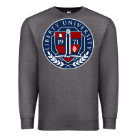 Charcoal Heather liberty university seal Premium Sweatshirt - linhVisuals