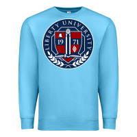 Ocean Blue liberty university seal Premium Sweatshirt - linhVisuals