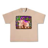 Burro mardi gras western leopard pigs Urban Heavy Tee - Jasminsmagicworld