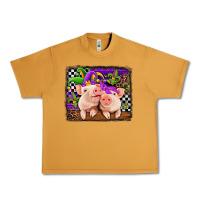 Peanut Butter mardi gras western leopard pigs Urban Heavy Tee - Jasminsmagicworld