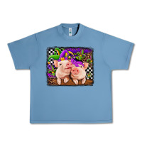 Pebble Blue mardi gras western leopard pigs Urban Heavy Tee - Jasminsmagicworld