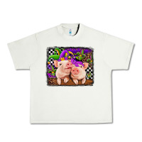 Pistachio mardi gras western leopard pigs Urban Heavy Tee - Jasminsmagicworld