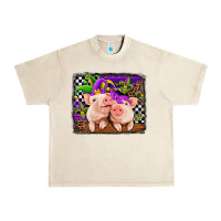 Sandshell mardi gras western leopard pigs Urban Heavy Tee - Jasminsmagicworld