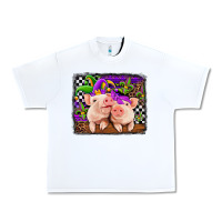 White mardi gras western leopard pigs Urban Heavy Tee - Jasminsmagicworld