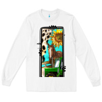 White farm life alphabet lowercase letters l Long Sleeve Tee - BundleAndBundleShop