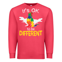 Cardinal it’s ok to be different autism dinosaur Premium Sweatshirt - linhVisuals