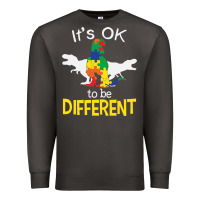 It’s Ok To Be Different Autism Dinosaur Premium Sweatshirt | Teevron
