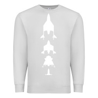 Dove Grey Virgin Galactic Evolution Premium Sweatshirt - linhVisuals