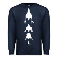 Navy Virgin Galactic Evolution Premium Sweatshirt - linhVisuals