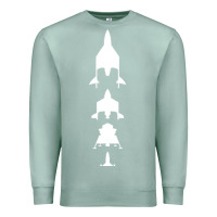 Seafoam Virgin Galactic Evolution Premium Sweatshirt - linhVisuals