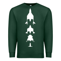 Sports Green Virgin Galactic Evolution Premium Sweatshirt - linhVisuals