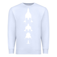 White Virgin Galactic Evolution Premium Sweatshirt - linhVisuals