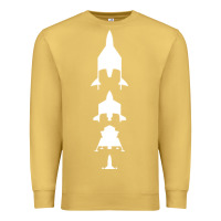 Antique Gold Virgin Galactic Evolution Premium Sweatshirt - linhVisuals