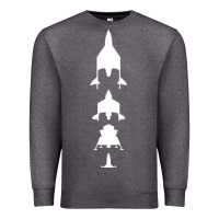 Charcoal Heather Virgin Galactic Evolution Premium Sweatshirt - linhVisuals