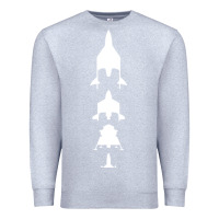Heather Grey Virgin Galactic Evolution Premium Sweatshirt - linhVisuals