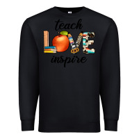 Black teach love inspıre Premium Sweatshirt - JahusDesignShop