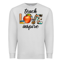 Dove Grey teach love inspıre Premium Sweatshirt - JahusDesignShop