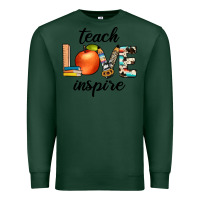 Sports Green teach love inspıre Premium Sweatshirt - JahusDesignShop