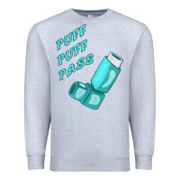 Heather Grey puff puff pass inhaler Premium Sweatshirt - linhVisuals