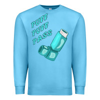 Ocean Blue puff puff pass inhaler Premium Sweatshirt - linhVisuals