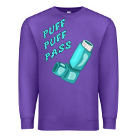 Purple puff puff pass inhaler Premium Sweatshirt - linhVisuals