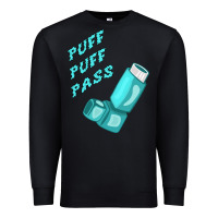 Black puff puff pass inhaler Premium Sweatshirt - linhVisuals