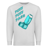 Dove Grey puff puff pass inhaler Premium Sweatshirt - linhVisuals