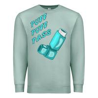 Seafoam puff puff pass inhaler Premium Sweatshirt - linhVisuals