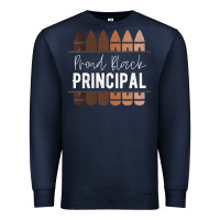 Navy womens proud black principal, black history month school principal v n Premium Sweatshirt - linhVisuals