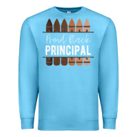 Ocean Blue womens proud black principal, black history month school principal v n Premium Sweatshirt - linhVisuals