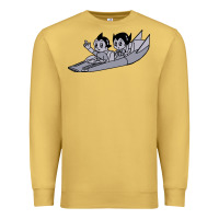 Antique Gold newastro boy and uran Premium Sweatshirt - linhVisuals