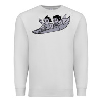 Dove Grey newastro boy and uran Premium Sweatshirt - linhVisuals