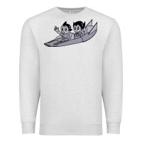 Oatmeal Heather newastro boy and uran Premium Sweatshirt - linhVisuals