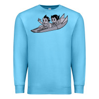 Ocean Blue newastro boy and uran Premium Sweatshirt - linhVisuals