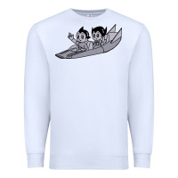White newastro boy and uran Premium Sweatshirt - linhVisuals