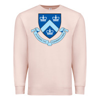 Pale Pink columbia university shield Premium Sweatshirt - linhVisuals