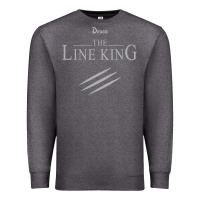 Charcoal Heather funny drugs the line king design Premium Sweatshirt - linhVisuals