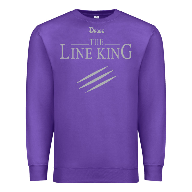 Funny Drugs The Line King Design Premium Sweatshirt by linhVisuals | Teevron