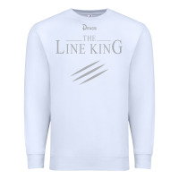 White funny drugs the line king design Premium Sweatshirt - linhVisuals