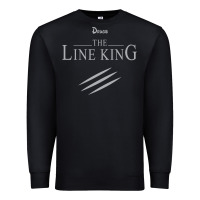 Black funny drugs the line king design Premium Sweatshirt - linhVisuals
