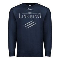 Navy funny drugs the line king design Premium Sweatshirt - linhVisuals