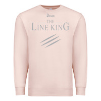 Pale Pink funny drugs the line king design Premium Sweatshirt - linhVisuals