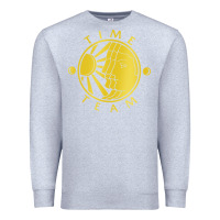 Heather Grey time team Premium Sweatshirt - linhVisuals