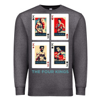 Charcoal Heather the four kings of boxing Premium Sweatshirt - linhVisuals