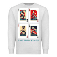 Oatmeal Heather the four kings of boxing Premium Sweatshirt - linhVisuals